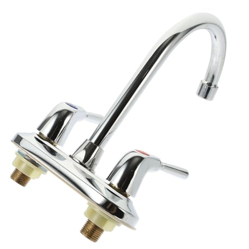 Tofficu Drehbarer mit Doppelgriff Schwenkauslauf Kalt Heißwasser Mischbatterie für Küche und Bad Einfache Doppelmontage Langlebige Oberfläche Vielseitig Einsetzbar Tofficu Drehbarer mit Doppelgriff Schwenkauslauf Kalt Heißwasser Mischbatterie für Küche und Bad Einfache Doppelmontage Langlebige Oberfläche Vielseitig Einsetzbar von Tofficu