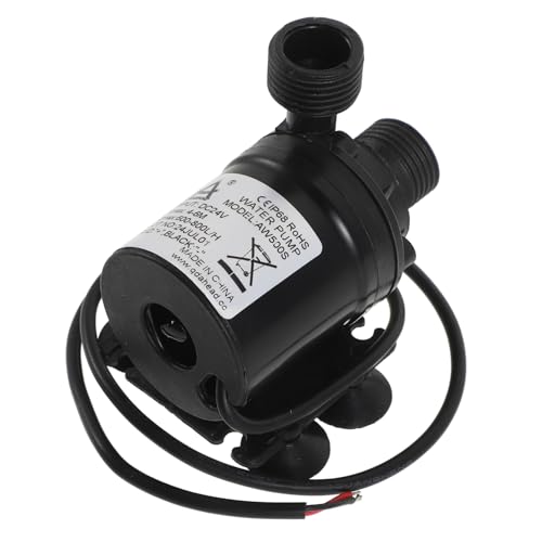 Tofficu Druckwasserpumpe Tauchpumpe mit Edelstahlachse und Saugnapf Kleine Leistungsstarke Teichpumpe für Solarbrunnen Aquarium Wasserzirkulation Kompatibel mit Solarpanel Systemen von Tofficu