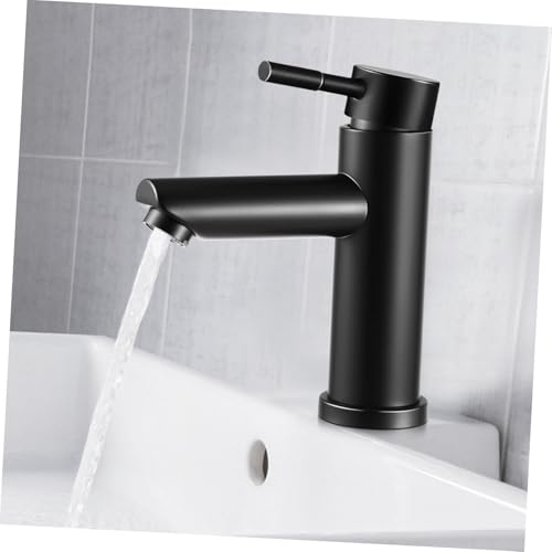 Tofficu Edelstahl Einhebel waschtischarmatur mit Keramikventil Inklusive Anschlussschläuchen Rostfrei Präzise Poliert Modernes Design Geeignet für Bad Küchenwaschbecken Wassersparender von Tofficu