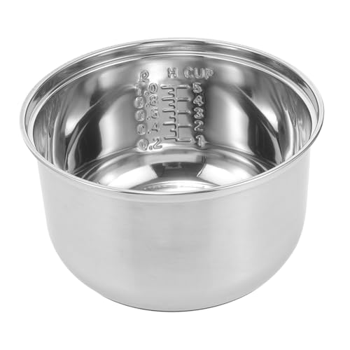 Tofficu Edelstahl-Reiskocher-Innentopf Küchenherd-Ersatz-Innenversorgung Reiskocher-Einsatz (2 L) von Tofficu