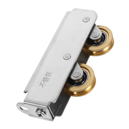 Tofficu Edelstahl Schiebetür Laufrolle mit Doppel kupferlager Verschleißfestes Fenster Führungsrad Geräuscharm für Fenster und Türschienen Robust und Langlebig Ersatzteil für Schiebetüren von Tofficu