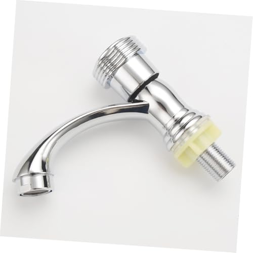 Tofficu Einhebel Waschtischarmatur aus Zinklegierung Einlochmontiert Korrosionsbeständig Einzel Kaltwasserhahn Elegantes Design für Bad und Küche Langlebig Einfach zu Reinigen von Tofficu