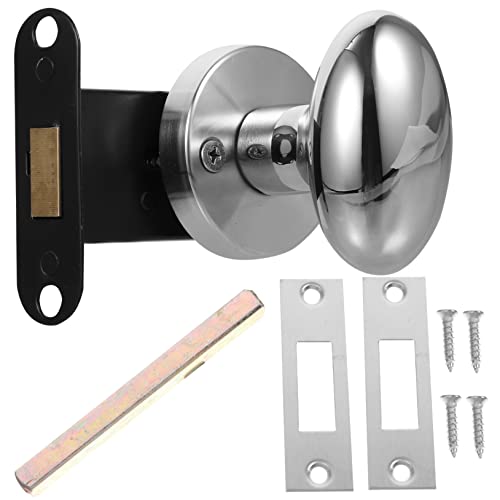 Tofficu Einseitiges Riegelschloss mit Drehknopf Innenbereich Verdecktes Türschloss Rundes Design Rostfrei Geräuscharm Komfortabler Griff für Zimmertür und Wohnungstür von Tofficu