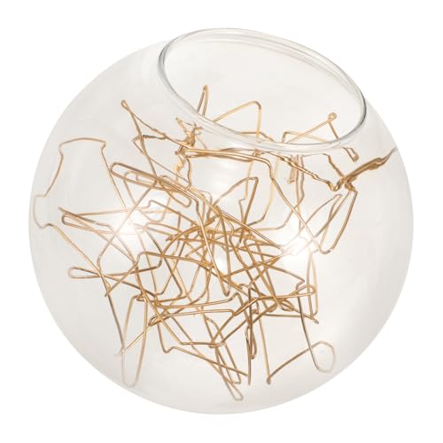 Tofficu Glaskugel Lampenschirm aus Klarem Glas mit Dekorativem Goldfarbenem Draht Kugelförmig Ømm Ersatz Lampenschirm für Pendelleuchte Langlebig und Lichtdurchlässig Eleganter Tofficu Glaskugel Lampenschirm aus Klarem Glas mit Dekorativem Goldfarbenem Draht Kugelförmig Ømm Ersatz Lampenschirm für Pendelleuchte Langlebig und Lichtdurchlässig Eleganter von Tofficu