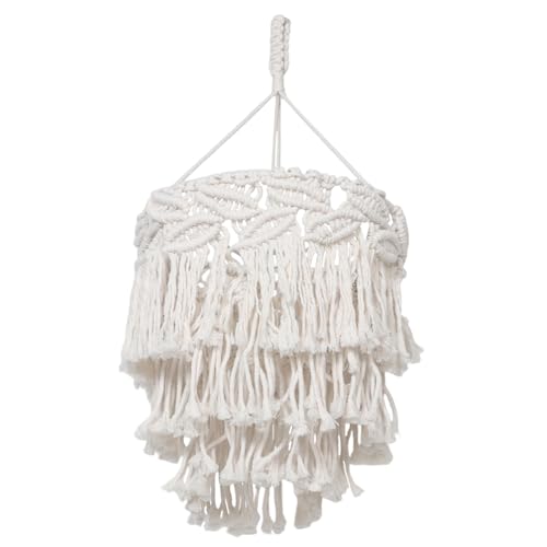 Tofficu Gobelin Lampenschirm Makramee Lampe Rattan Lampenbezug Deckenschirm Swag Lampenbezug Schirm Pendeldekor Moderne Deckenleuchte Hängelampenschirm Beige Baumwolle Tofficu Gobelin Lampenschirm Makramee Lampe Rattan Lampenbezug Deckenschirm Swag Lampenbezug Schirm Pendeldekor Moderne Deckenleuchte Hängelampenschirm Beige Baumwolle von Tofficu