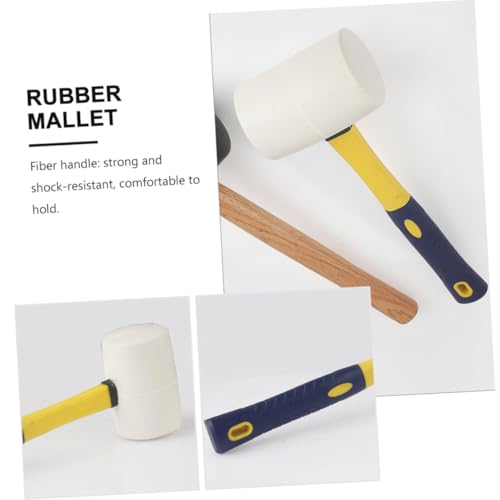 Tofficu Gummihammer mit Rutschfestem Griff Stabiler Nylonstiel Schonhammer für Bodenleger Fliesenverlegung und Heimwerker Langlebiger Kunststoffkopf Teiliges Installationswerkzeug Tofficu Gummihammer mit Rutschfestem Griff Stabiler Nylonstiel Schonhammer für Bodenleger Fliesenverlegung und Heimwerker Langlebiger Kunststoffkopf Teiliges Installationswerkzeug von Tofficu