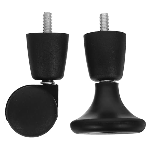 Tofficu Heavy duty Bürostuhl Abs Caster Wheels Leise und Robust Für Parkett Teppich Vinyl Geeignet Einfach zu Montieren Ersatzrollen für Drehstuhl und Bürostühle von Tofficu