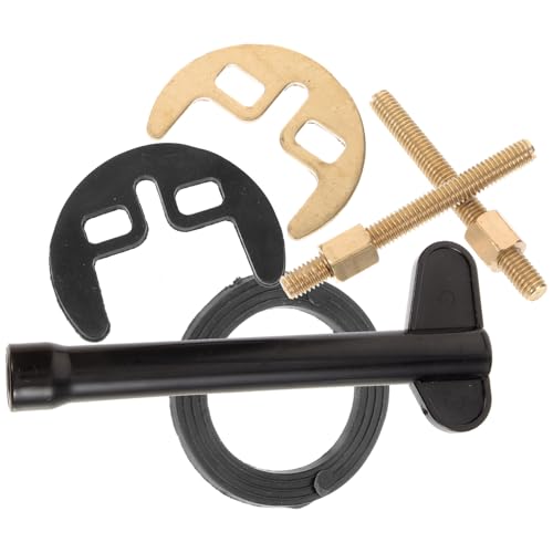 Tofficu Hochwertiges Wasserhahn Befestigungsset mit U förmigen Montageplatten und Schrauben Vielseitiges Reparatur Installationswerkzeug für Küchen Badarmaturen Inklusive Dichtungen von Tofficu