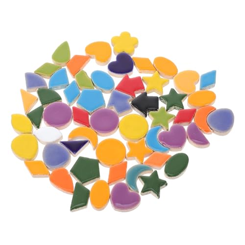 Tofficu Keramik Mosaiksteine Stern Mond Herz Formen Bunte DIY Bastelsteine Glatte Oberfläche für Heimdekoration und Handwerksprojekte Tofficu Keramik Mosaiksteine Stern Mond Herz Formen Bunte DIY Bastelsteine Glatte Oberfläche für Heimdekoration und Handwerksprojekte von Tofficu
