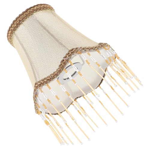 Tofficu Kleiner Retro Lampenschirm aus Stoff mit Kristallperlen Abnehmbar und Leicht zu Reinigen Europäischer Stil für Wand Deckenleuchten Inklusive Lampenabdeckung für Schlafzimmer und Tofficu Kleiner Retro Lampenschirm aus Stoff mit Kristallperlen Abnehmbar und Leicht zu Reinigen Europäischer Stil für Wand Deckenleuchten Inklusive Lampenabdeckung für Schlafzimmer und von Tofficu