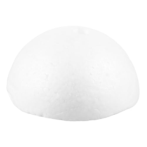 Tofficu Kuchenform schokoladenform Kuchenattrappe Tortenpräsentation Kuchen Modellierform Schaumstoffkuchen Bausatz Kuchenschaber Halbkugel aus Schaumstoff halbe Schaumstoffkugel Weiß von Tofficu
