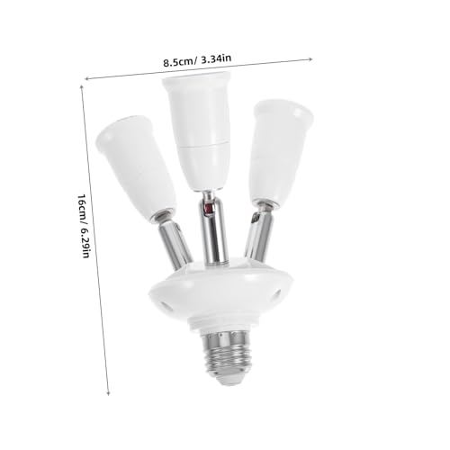 Tofficu Lampenfassung Adapter Fach Verlängerung mit Drehung und Biegung Hitzebeständiger Lampensockel Verlängerer für LED Glühbirnen Flexibel Einstellbarer Lampenhalter für Werkstatt Büro von Tofficu