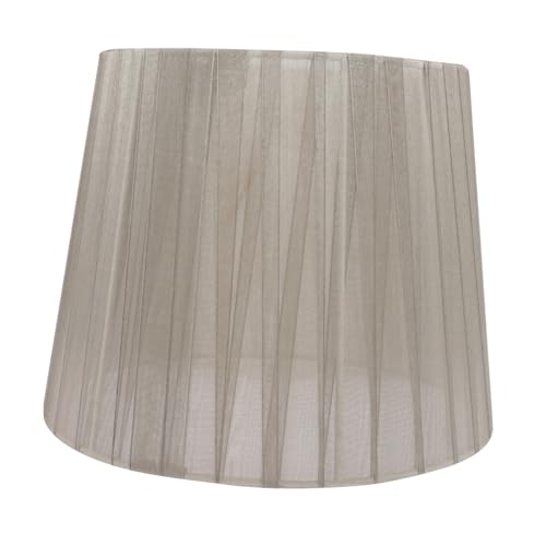 Tofficu Lampenschirm aus Grauem Chiffon Kleiner Lampenschirm für Tischlampe Langlebiger Lampenüberzug mit Robustem Eisenrahmen Moderner Schutz für Innenbeleuchtung von Tofficu