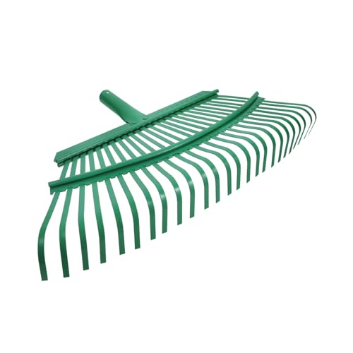 Tofficu Leichter Stahlrechenkopf Ersatz für Garten Zähne Flacher Stahldraht Robust und Vielseitig Geeignet für Kunstrasen Laubentfernung und Bodenvorbereitung Tragbares Gartengerät von Tofficu