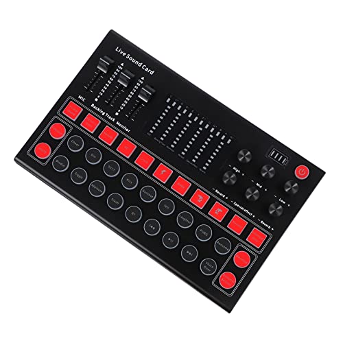 Tofficu Vielseitige Externe Soundkarte für Live Streaming Tragbarer Stimmenverzerrer mit Dsp Rauschunterdrückung Kompatibel mit Smartphone undpc Audio Mixer für Podcasts und Karaoke von Tofficu