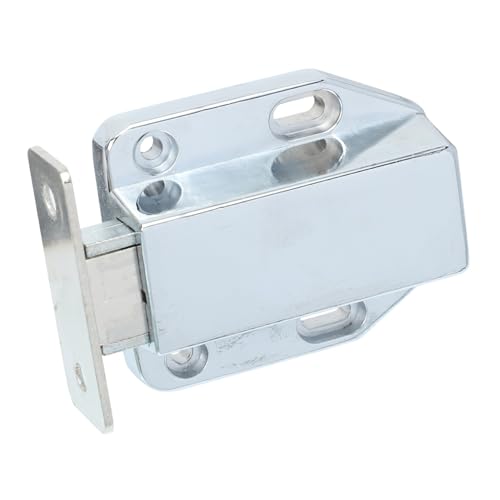Tofficu Magnetischer Push To Open Schrankverschluss aus Verstärktem Zinklegierung Selbstöffnend ohne Griff Starker Magnetkraft Einfache Montage Geeignet für Küchenschrank Vitrine von Tofficu