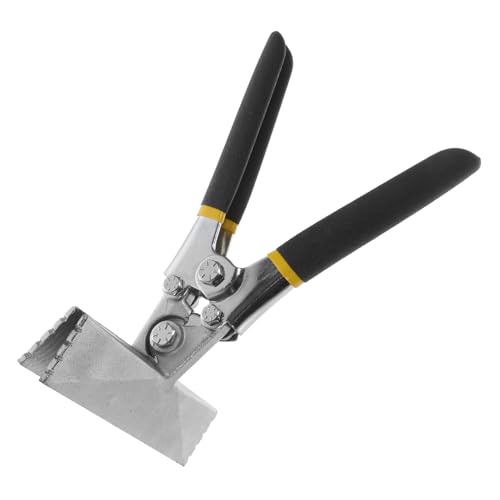 Tofficu Manueller Metallbieger Gerade Backen Handseamer mit Doppelgriff Rutschfest Integrierte Arretierung Präzises Biegen und Abflachen von Geeignet für Leichte Stahlprofile und von Tofficu