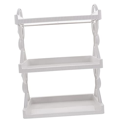 Tofficu Mehrzweck-lagerregal Hängend Desktop-Organizer- Gestell Falten Büro Lagerung Aufbewahrung Im Badezimmer Schreibtisch Wandhängeregal Schlank Desktop - Veranstalter Pp Weiß von Tofficu