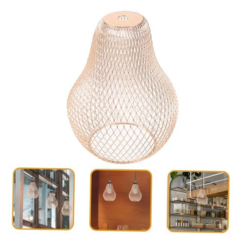 Tofficu Metall Lampenschirm Gold Drahtgitter Klein Für Hängeleuchte Deckenleuchte Wohnzimmer Schlafzimmer Hotel Dekorationszubehör Tofficu Metall Lampenschirm Gold Drahtgitter Klein Für Hängeleuchte Deckenleuchte Wohnzimmer Schlafzimmer Hotel Dekorationszubehör von Tofficu
