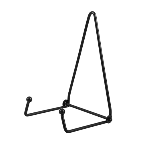 Tofficu Metall Tellerhalter Wandhalterung Klappbar Keramik Platten Ständer für Display Vintage Metallständer für Keramikplatten Tabletts und Bilderrahmen Wohnzimmer Schlafzimmer von Tofficu