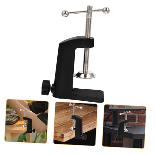 Tofficu Metall Tischklemme Rundes Design Verstärkte Desktop Halterung Universeller Stabiler Lampenhalter Tischklammer für Zuhause Büro Schreibtisch Zubehör von Tofficu