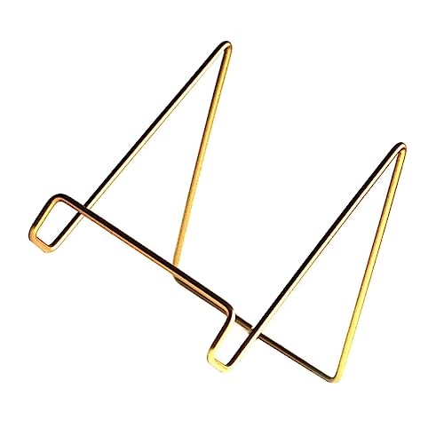 Tofficu Metallic Electroplated Bücherregal Desktop Halter für Tablets und Smartphones Eleganter Ständer für Home Office und Wohnräume Gold von Tofficu