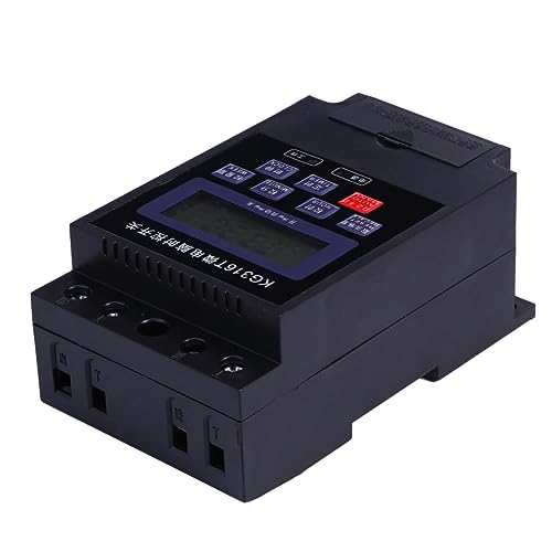 Tofficu Mikrocomputer Zeitschalter für Solar Batterie Straßenbeleuchtung Digital Programmierbarer Timer Installieren Bedienen für Straßenlichter Neonlichter und Haushaltsgeräte von Tofficu