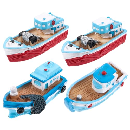 Tofficu Mini Schiffe - 4 Stücke Boot Dekorzufällige Boote Sandhandwerkzufällige Dekorationen Schiff Deko Zufällig Segeln Segelboot Deko Boot-Verzierung Mittelmeer Deko Tofficu Mini Schiffe - 4 Stücke Boot Dekorzufällige Boote Sandhandwerkzufällige Dekorationen Schiff Deko Zufällig Segeln Segelboot Deko Boot-Verzierung Mittelmeer Deko von Tofficu