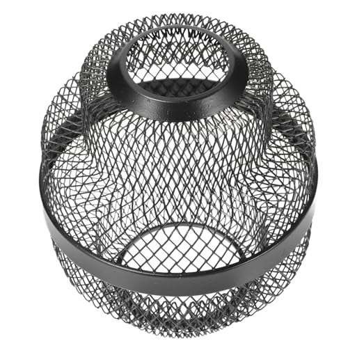 Tofficu Moderner Lampenschirm Hängelampe mit Geometrischem Hohldesign Dekorative Pendelleuchte Abdeckung aus Eisen Stilvoller Lampenüberzug für Esszimmer Bar und Wohnzimmer Schwarz Ømm von Tofficu
