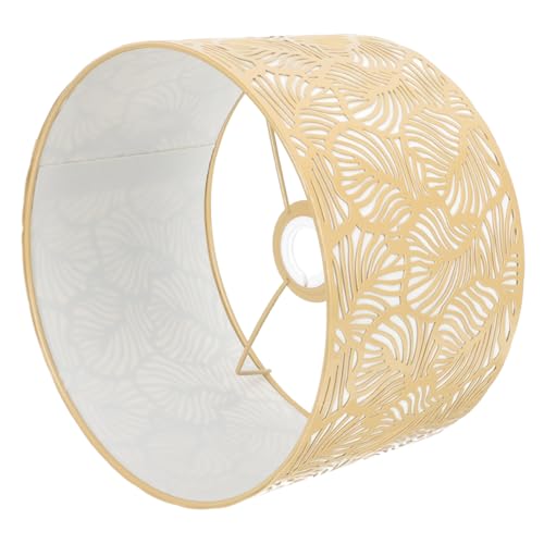 Tofficu Moderner Metall Lampenschirm mit Blättermuster Kleine Hohles Design für Weiches Licht Geeignet für Wand Tisch und Stehlampen Einfache Montage Eleganter von Tofficu