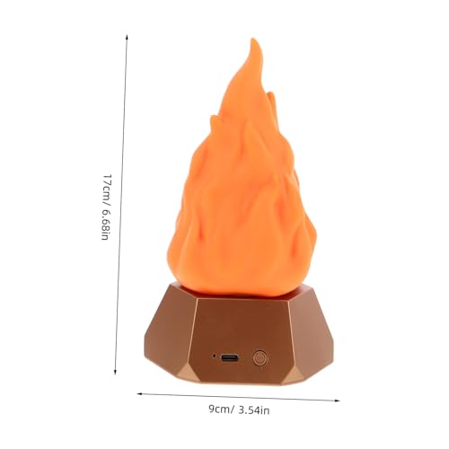 Tofficu Flammennachtlicht Mit Flackerndem Feuereffektlicht Wiederaufladbar Künstliche Flammenlampe Für Outdoor-camping Halloween Weihnachten Tischdekoration Led-flackerflamme Flammenlose von Tofficu