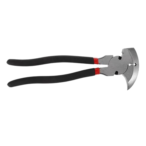 Tofficu Multifunktionale Zaunzange mit Ergonomischem Griff Drahtschneider Nagelzieher und Zaunspanner Robustes Drahtzangen Werkzeug für Garten und Zaunarbeiten von Tofficu