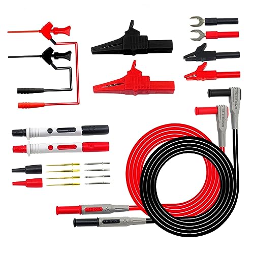 Tofficu Multimeter Messleitungen Set Multifunktionale Sonden mit Silikonisolierung für Elektrische Tests und Einfache Verwendung mit Multimetern Hochtemperatur und Kältebeständig Tofficu Multimeter Messleitungen Set Multifunktionale Sonden mit Silikonisolierung für Elektrische Tests und Einfache Verwendung mit Multimetern Hochtemperatur und Kältebeständig von Tofficu