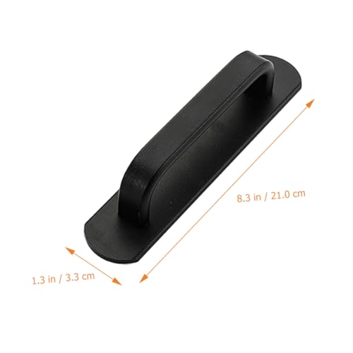 Tofficu No Punch Aluminiumlegierung Türgriff mit Sockel Selbstklebender Schrankgriff für Schiebetüren Kleiderschränke Küchenschränke Rostfrei Einfache Montage Modernes Zufällige Farbe von Tofficu
