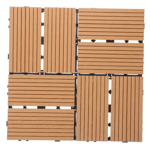 Tofficu Outdoor Wpc Kunststoff Verbund Bodenfliesen Interlocking Terrassenfliesen mit Wasserdurchlässigen Zwischenräumen Strapazierfähig Einfach zu Verlegen Balkon Garten DIY Bodenplatten Tofficu Outdoor Wpc Kunststoff Verbund Bodenfliesen Interlocking Terrassenfliesen mit Wasserdurchlässigen Zwischenräumen Strapazierfähig Einfach zu Verlegen Balkon Garten DIY Bodenplatten von Tofficu