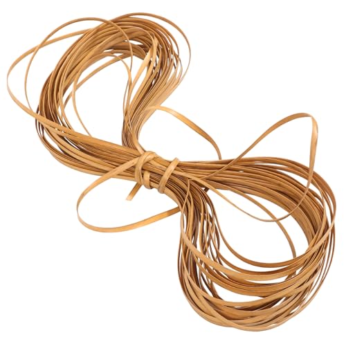 Tofficu PE Rattan Reparaturset Kunststoff Rattanstreifen Langlebiges DIY Flechtmaterial für Gartenmöbel Stuhlreparatur Tischdekoration Vielseitiges Flechtzubehör in Holzmaserung Tofficu PE Rattan Reparaturset Kunststoff Rattanstreifen Langlebiges DIY Flechtmaterial für Gartenmöbel Stuhlreparatur Tischdekoration Vielseitiges Flechtzubehör in Holzmaserung von Tofficu