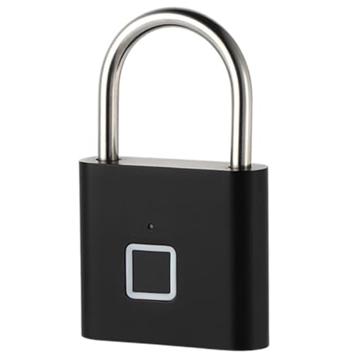 Tofficu Padlock Fitnessstudio Schließfach tragbar schlüssellos Schließschloss hohe Sicherheitsschloss Fingerabdrucksperre Vorhängeschloss Aluminiumlegierung Schwarz Tofficu Padlock Fitnessstudio Schließfach tragbar schlüssellos Schließschloss hohe Sicherheitsschloss Fingerabdrucksperre Vorhängeschloss Aluminiumlegierung Schwarz von Tofficu
