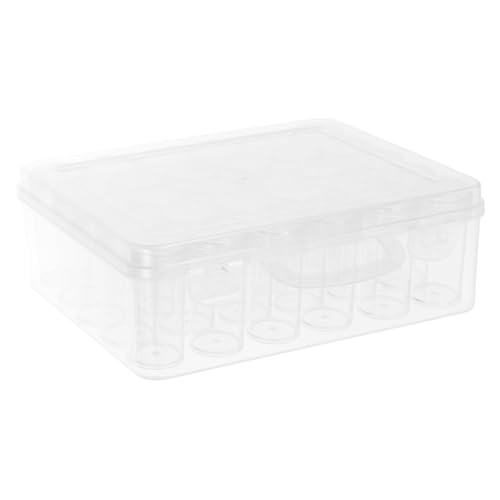 Tofficu Plastik Samen Aufbewahrungsbox mit Fächern Robuste Organizer Box für Blumen und Gemüsesamen Tragbar und Vielseitig für Gartenliebhaber Effizient und Platzsparend von Tofficu