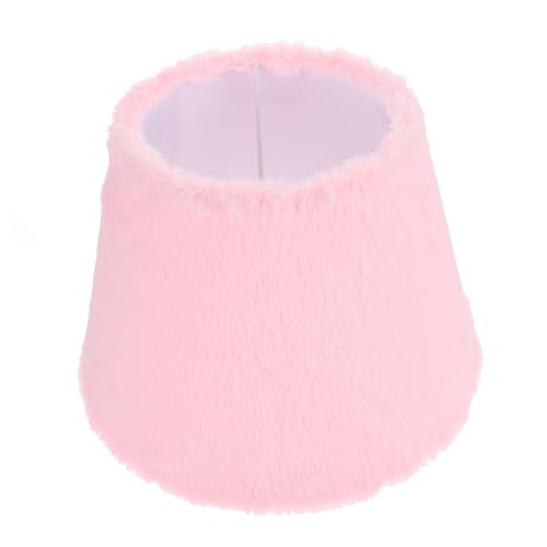 Tofficu Plüsch Lampenschirm Ersatz Lampenschirm Rosa Tischlampe Nachttisch Lampe Deckenleuchte Weicher Lichtschutz Design Einfach zu Montieren von Tofficu