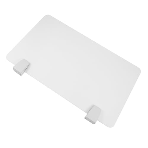 Tofficu Praktische Tischtrennwand aus Acryl Weiß für Büro und Schule Desktop Sichtschutz Prüfungsabtrennung Bruchsicher Einfache Nutzung für Konzentriertes Arbeiten und Datenschutz von Tofficu