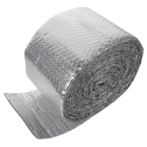 Tofficu Reflektierende Isolierfolie mit Doppelblase Fuß Vielseitige Dampf Feuchtigkeitssperre Hitzebeständig Einfach zu Schneiden und Installieren für Rohr Garagentürisolierung von Tofficu