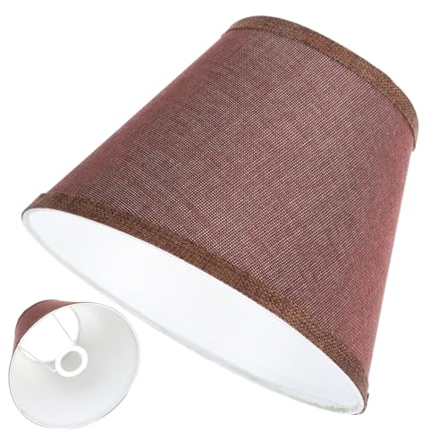 Tofficu Retro Stil Lampenschirm aus Leinenstoff Fassung Lichtabdeckung Kleine Wand Deckenlampe Indoor Lamp Shade für Wohnzimmer Schlafzimmer Büro Hotel Braun Doppelt Verpackt Tofficu Retro Stil Lampenschirm aus Leinenstoff Fassung Lichtabdeckung Kleine Wand Deckenlampe Indoor Lamp Shade für Wohnzimmer Schlafzimmer Büro Hotel Braun Doppelt Verpackt von Tofficu