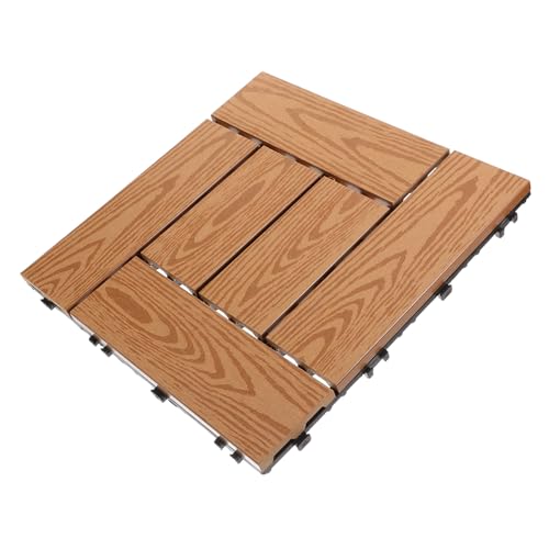 Tofficu Robuste Outdoor Balkonfliesen Interlocking Deck Bodenbelag Balkonboden Terrasse Wetterfest Langlebig DIY Garten Terrassenfliesen von Tofficu