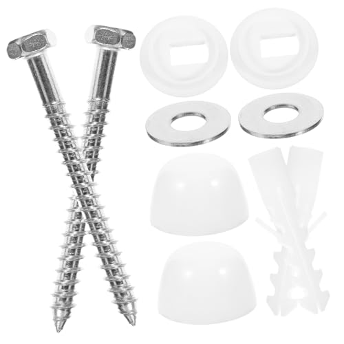 Tofficu Robustes Toilettensitz Schraubenset aus Edelstahl Langlebige Wc Befestigung mit Polierter Oberfläche Korrosionsbeständig Für Gängige Toiletten Inklusive Dichtung für Sicheren Halt Tofficu Robustes Toilettensitz Schraubenset aus Edelstahl Langlebige Wc Befestigung mit Polierter Oberfläche Korrosionsbeständig Für Gängige Toiletten Inklusive Dichtung für Sicheren Halt von Tofficu