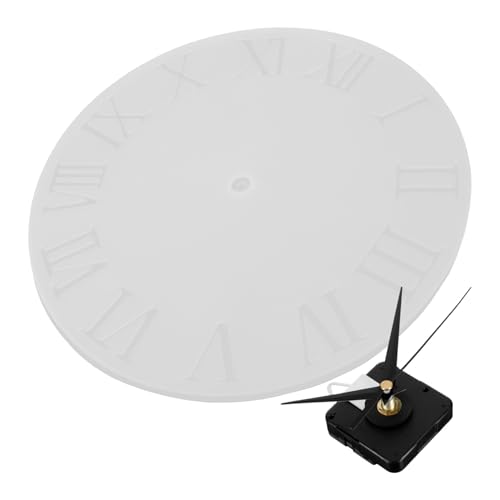Tofficu Roman Numerals Resin Casting Wall Clock Mold Kit mit Silikonform und Präzisem Uhrwerk DIY Wanduhr Bausatz für Heimdekoration Büro und Kinderzimmer Tofficu Roman Numerals Resin Casting Wall Clock Mold Kit mit Silikonform und Präzisem Uhrwerk DIY Wanduhr Bausatz für Heimdekoration Büro und Kinderzimmer von Tofficu