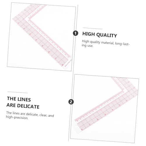 Tofficu Schneidelineal aus Klarem mit Rotem Raster Präzises Langlebiges Maßwerkzeug für Nähen Bekleidungsherstellung Mustererstellung und Gerade Linienmessung Tofficu Schneidelineal aus Klarem mit Rotem Raster Präzises Langlebiges Maßwerkzeug für Nähen Bekleidungsherstellung Mustererstellung und Gerade Linienmessung von Tofficu