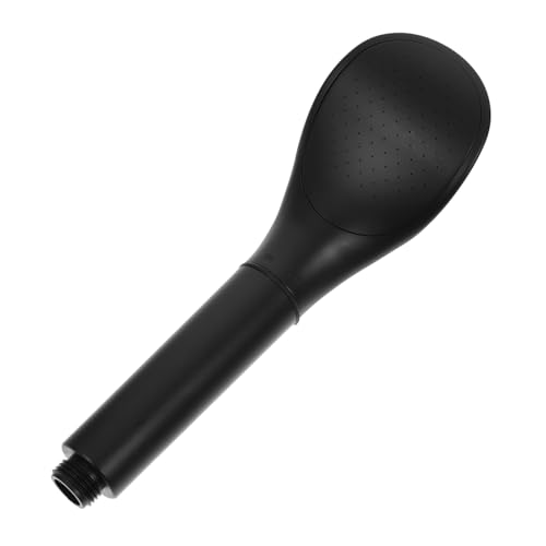 Tofficu Schwarzer Bad Duschkopf mit Filter Druckerhöhender Handbrause Sprühkopf Wassersparend Edelstahl mikrodüsen Kompakte Einfache Installation Komfortable Handhabung von Tofficu