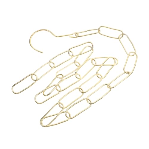 Tofficu Schwere Eisenkette mit Haken Robuste Kleiderhängekette für Laden und Marktdisplay Stabile Verbindungsglieder Vielseitig Einsetzbar für Bekleidung Einfache Aufhängung Goldfarbene Tofficu Schwere Eisenkette mit Haken Robuste Kleiderhängekette für Laden und Marktdisplay Stabile Verbindungsglieder Vielseitig Einsetzbar für Bekleidung Einfache Aufhängung Goldfarbene von Tofficu