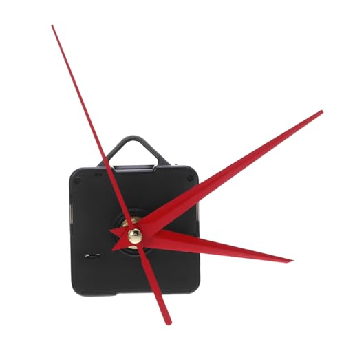 Tofficu Set Uhrenzubehör Einfacher Uhrzeigermechanismus Moderne Wanduhrmechanismen Wanduhr Kit Uhrwerk Pendelstab Wanduhr Minimalistisches Accessoire Vintage Wanduhr Rot von Tofficu