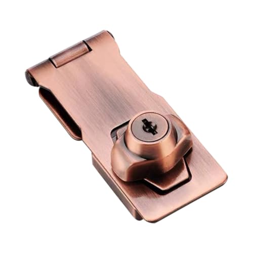 Tofficu Sicherheits türriegel Schloss mit Vorhängeschlossfunktion Rostfreie Robuste Überfalle aus Rotbraunem Bronze material Mit Schrauben und Schlüssel für Türen Schränke Tofficu Sicherheits türriegel Schloss mit Vorhängeschlossfunktion Rostfreie Robuste Überfalle aus Rotbraunem Bronze material Mit Schrauben und Schlüssel für Türen Schränke von Tofficu
